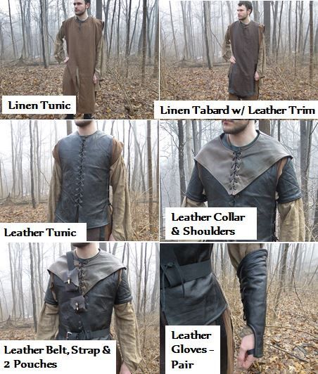 Ranger Costumes Lord of the Rings Inspired MADE by FolkOfTheWood Medieval Archer Costume, Excalibur Aesthetic, Skyrim Costume, Ranger Outfit, Archer Costume, Barbarian Queen, Medieval Archer, Ren Faire Costume, Larp Costume