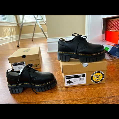 Dr. Martens Audrick 3-eye shoe Dr Martens Audrick Outfits, Dr Martens Audrick, 3rd Eye, Dr Martens Shoes, Martens Shoes, Dr. Martens, Clogs, Like New, Size 7