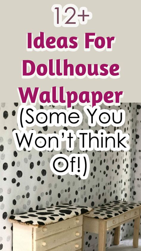 12 Dollhouse Wallpaper Material Ideas For Miniature DIY Projects. Use this list for your DIY dollhouse remodel and wallpaper designs. Dollhouse DIY Ideas Projects | building a dollhouse diy ideas simple | how to build a doll house diy | doll house makeover | doll house makeover diy ideas Doll House Makeover Diy, Build A Doll House, Haunted Dollhouse Diy Ideas, Victorian Dollhouse Interior, Dollhouse Diy Ideas, Building A Dollhouse, Doll House Makeover, Dollhouse Remodel, Doll House Diy