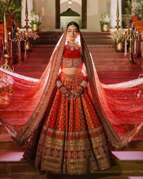 What To Wear When: Red Bridal Lehenga Vs Ivory Bridal Lehenga! | WeddingBazaar Lehenga Colours, Red Wedding Lehenga, Sabyasachi Lehenga Bridal, Latest Bridal Lehenga Designs, Baju Kahwin, Bridal Lehenga Designs, Latest Bridal Lehenga, Wedding Lehenga Designs, Indian Bride Outfits