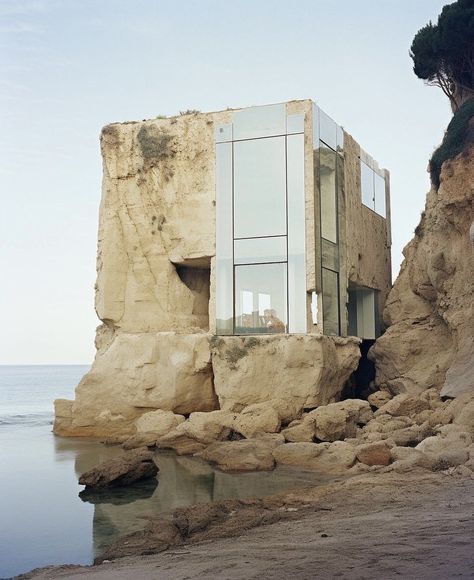 Coastal Houses, Kleiner Pool Design, Brutalist Architecture, By The Ocean, Architecture Exterior, House Built, House Architecture Design, Brutalism, Architectural Inspiration