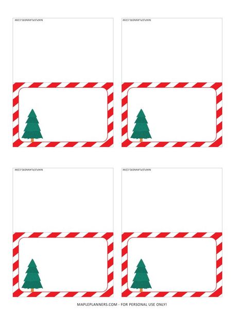 Xmas Table Place Cards, Christmas Table Tags, Christmas Dinner Name Tags, Free Printable Food Tent Cards, Christmas Place Cards Printable Free, Printable Christmas Place Cards, Printable Place Cards Templates, Christmas Food Labels, Candy Cane Border