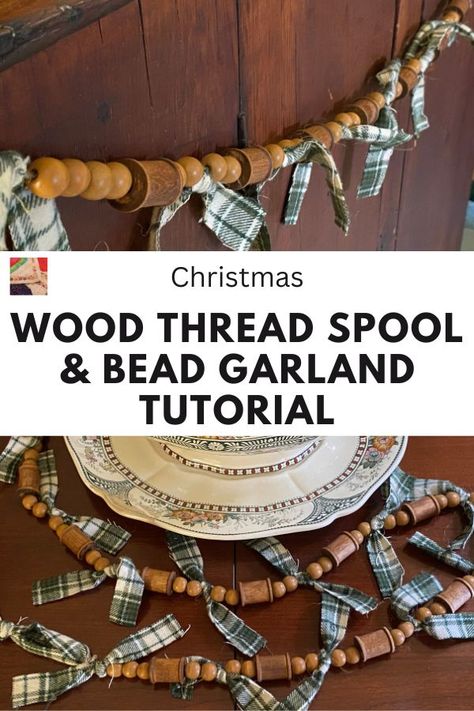 Crafts With Wooden Spools, Wood Thread Spool Ideas, Spool Crafts Wooden, Wooden Spool Garland, Wooden Spool Crafts Diy Projects, Wooden Thread Spools Repurposed, Thread Spool Garland, Thread Spools Repurposed, Wooden Thread Spool Ideas