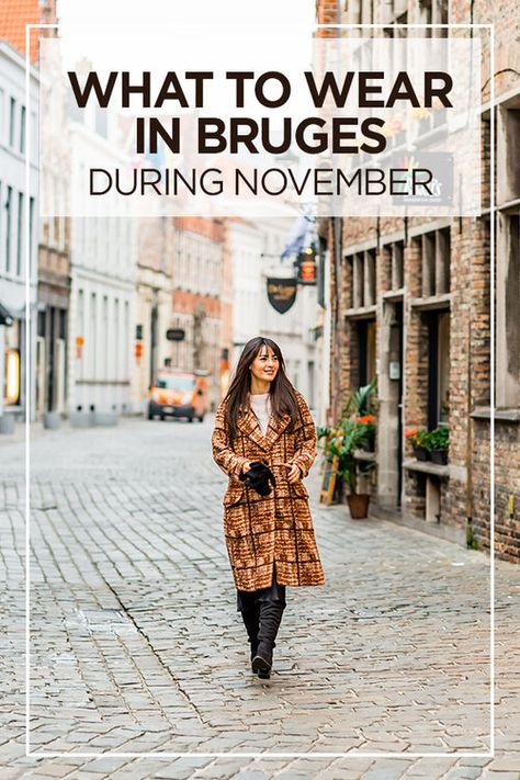 What To Wear in Amsterdam and Bruges During November #Netherlands #Belgium #Europe What To Wear In Amsterdam, Pacsafe Backpack, Amsterdam Winter, Carryon Suitcase, Amsterdam Outfit, Trip To Amsterdam, November Outfits, Trendy Outfit Ideas, Bruges Belgium