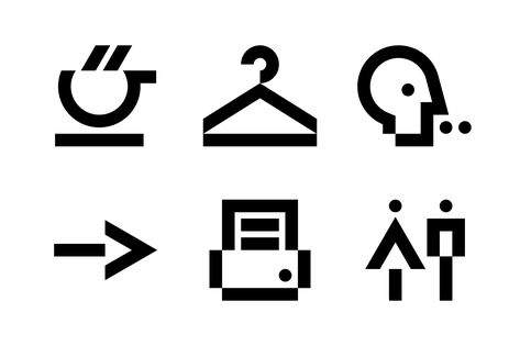 Pictogram Design, Office Signage, Navigation Design, Wayfinding Design, Signage System, Graphic Motif, Graph Design, Brand Icon, Wayfinding Signage