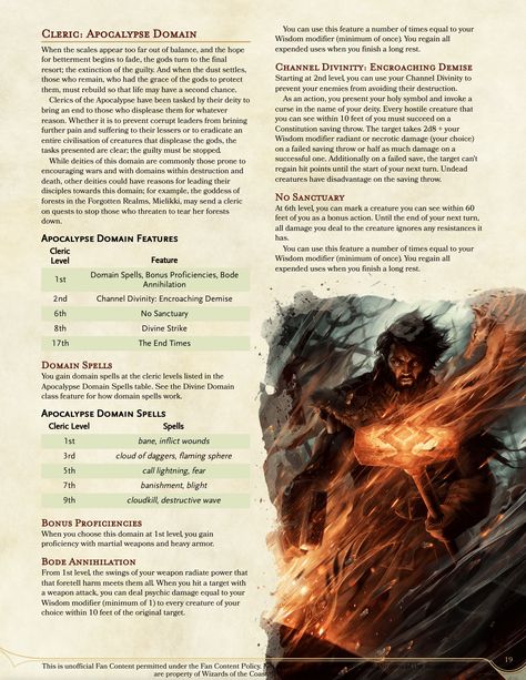 Cleric Homebrew Subclasses, Cleric Domains 5e Homebrew, Dnd Cleric Subclasses, Dnd Cleric Domain, Cleric Subclasses 5e, Dnd Madness, Cleric Domains, Dnd Subclasses, Dnd Cleric