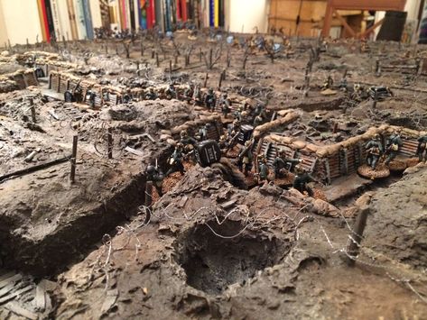 WW1 Trench Warfare - TFL Mud and Blood? Trench Crusade, Ww1 Trench, Trench Warfare, Ww1 Art, Warhammer Imperial Guard, Wargaming Table, Ww1 Soldiers, Dnd World Map, Warhammer Terrain