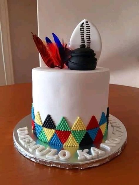 Membeso Cake, Zulu Traditional Wedding Cakes, Emerald Wedding Cake, Wedding Cake Emerald Green, Zulu Traditional Wedding Dresses, African Wedding Cakes, Zulu Traditional Wedding, African Cake, Donut Ideas