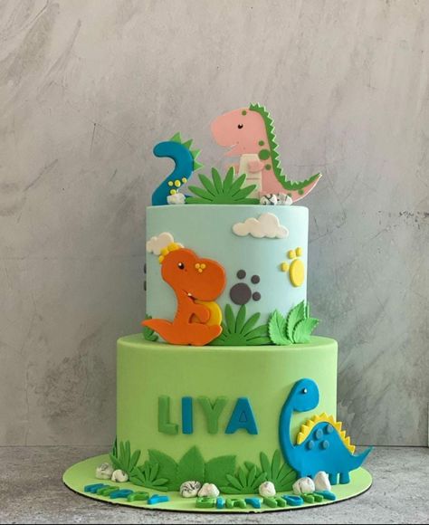 Dinosaur Themed Birthday Cake, Dinosaur Cakes For Boys, Dino Birthday Cake, Cake Designs For Boy, Birthday Cake For Husband, Happy Birthday Black, Dinosaur Birthday Party Decorations, Dino Cake, Dinosaur Birthday Cakes