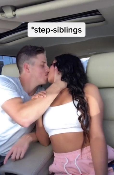 Siblings Kissing, Baby Voice, Step Siblings, Unique Photos, We Love Each Other, Tiktok Account, Romantic Relationship, Step Brothers, Romantic Scenes