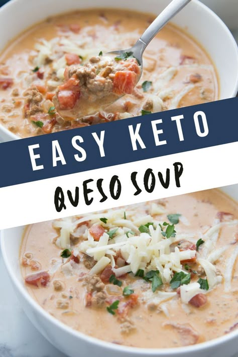 Queso Soup Keto, Queso Keto Taco Soup, Keto Queso Chicken, Queso Taco Soup, Keto Creamy Taco Soup, Keto Queso Soup, Low Carb Queso Dip, Low Carb Pizza Soup, Vegetarian Keto Soup