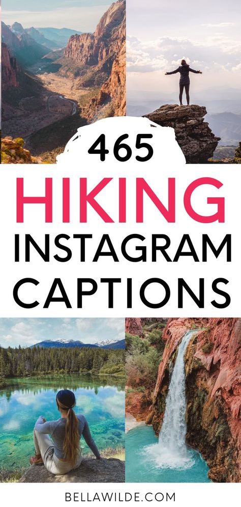 Read this post for the best hiking captions for Instagram! --- nature captions | short captions | funny captions | mountain captions | captions for insta Nature Caption Ideas, Hiking Captions For Instagram Nature, Captions For Hiking Pictures, Hiking Pictures With Friends, Hike Pictures, Nature Captions, Puns Quotes, Couple Instagram Captions, Instagram Post Captions