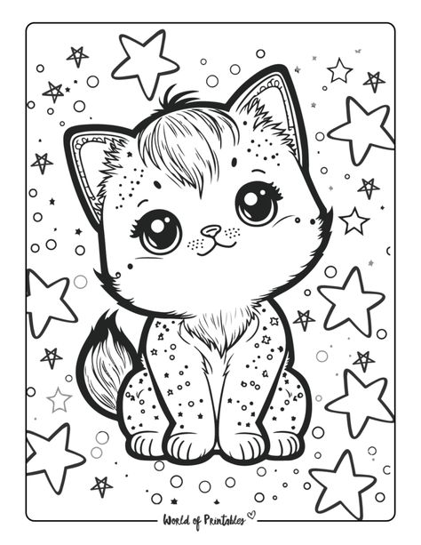 Cat Coloring Pages - World of Printables Cat Coloring Pages Free Printable, Thanksgiving Coloring Book, Cat Coloring Pages, Cat Coloring, Love Coloring Pages, Kids Coloring Pages, Kitty Coloring, Halloween Coloring Book, Coloring Pages Free Printable