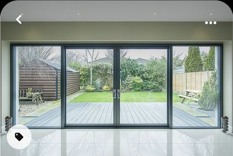 Patio Doors Sliding, Modern Patio Doors, Sliding Doors Exterior, Sliding Glass Doors Patio, Garden Room Extensions, House Extension Plans, Glass Doors Patio, Room Extensions, Doors Exterior