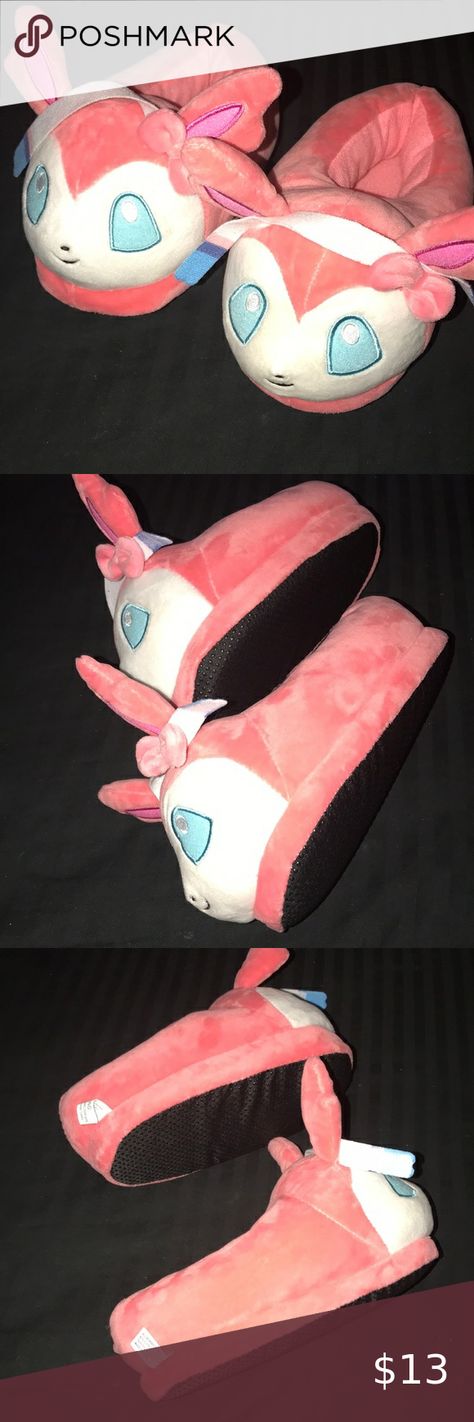 Sylveon Plush, Turtle Slippers, Pokemon Slippers, Pokemon Items, Pokemon Sylveon, Disney Finding Dory, Unicorn Slippers, Pokemon Sketch, Pokemon Fusion Art