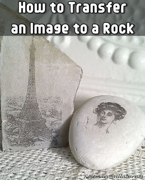 DIY How to Transfer an Image to a Rock #DIY http://www.diyhomestips.com/134/crafts/diy-how-to-transfer-an-image-to-a-rock White Rocks, Paint Rocks, Cool Ideas, Nature Crafts, Rock Crafts, Crafty Craft, Photo Craft, Diy Projects To Try, A Rock