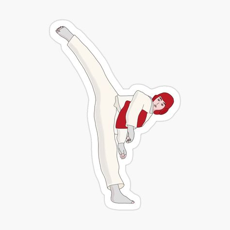 Get my art printed on awesome products. Support me at Redbubble #RBandME: https://www.redbubble.com/i/sticker/Taekwondo-by-diegovcarvalho/83854938.EJUG5?asc=u Taekwondo Sticker, Professional Athlete, Taekwondo, At School, Sticker Design, Sell Your Art, Vinyl Sticker, Awesome Products, Collage