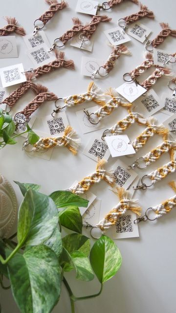 Eco-conscious macrame on Instagram: "Packing an order 🥰" Packing An Order, Eco Conscious, Keychains, Macrame, On Instagram, Instagram, Macramé