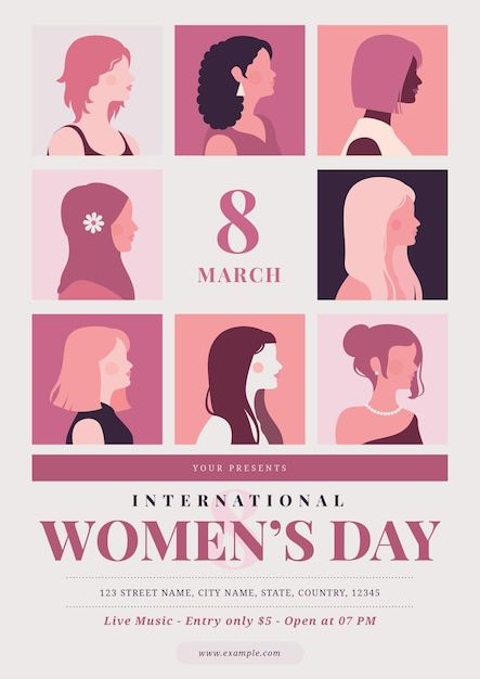 Women Month Poster, International Womans Day Graphic Poster, Womens Day Creative Poster, Womens Month Poster, Woman Day Poster, Women Day Illustration, Womens Day Posters Graphic Design, Womans Day Ideas Creative, Women's Day Creative Ads