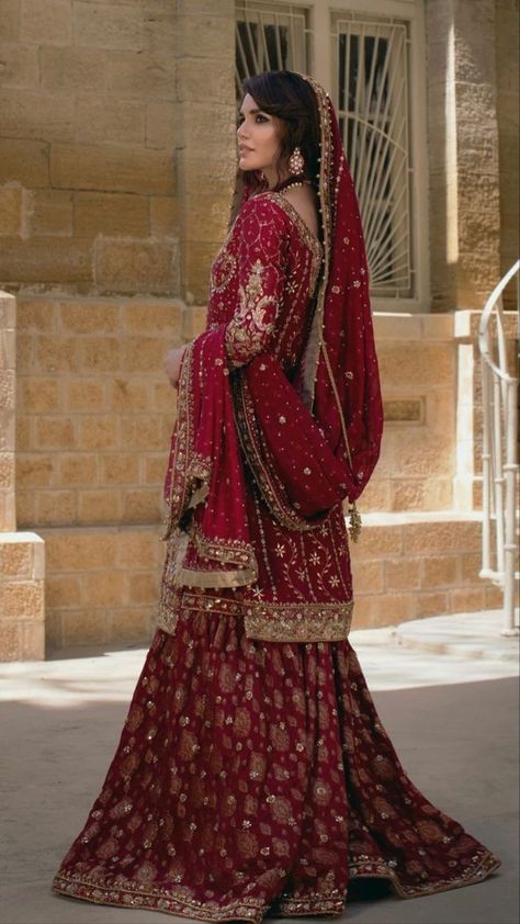 Maroon Pakistani Bridal Dress, Pakistani Bridal Dress, Bridal Dresses Pakistan, Pakistani Wedding Outfits, Beautiful Pakistani Dresses, Bridal Dress Fashion, Pakistani Bridal Dresses, Pakistani Bridal Wear, Dress Inspo