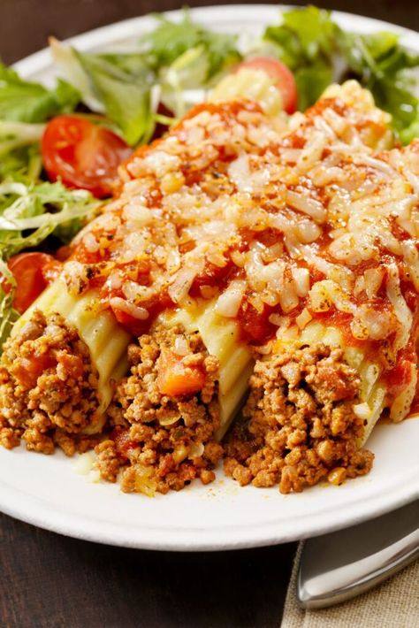 Ina Garten Manicotti Manicotti Pasta Recipes, Stuffed Manicotti Recipe Ricotta, Stuffed Pasta Manicotti, Authentic Italian Manicotti Recipe, Meat Manicotti Recipe, Manicotti Filling, Ina Garten Pasta Recipes, Manicotti Recipes, Stuffed Manicotti Recipe