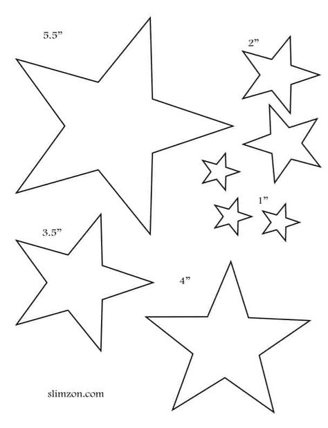 Star Stencil Templates, Star Outlines Pattern, Star Shapes Template Free Printable, Stars Printable Templates, Printable Stars Free, Star Coloring Pages Free Printable, Star Shape Template, Star Cutouts Template, Printable Star Templates