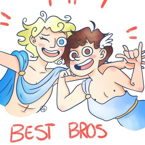 Hermes and Apollo Apollo X Hermes Fanart, Hermes X Apollo, Apollo X Hermes, Greek Anime, Apollo And Hermes, Hermes Epic, Lester Papadopoulos, Hermes And Apollo, Catfish Pics