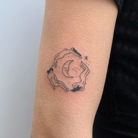 Soft Tattoos For Women, Indie Tattoo, Hippie Tattoo, Skin Drawing, Stick N Poke Tattoo, Hand Poked Tattoo, Poke Tattoo, Dainty Tattoos, Aesthetic Tattoo