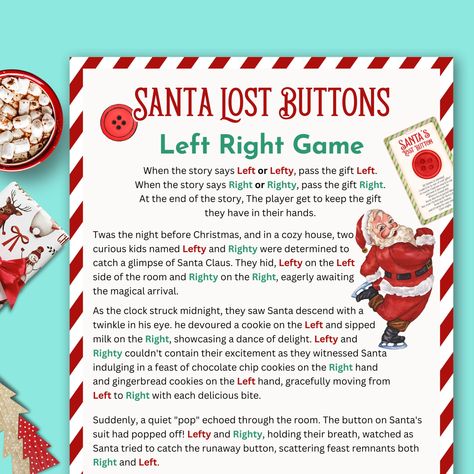 Left Right Game For Kids, Left And Right Games For Christmas, Gift Exchange Games For Kids, Funny Christmas Stories, Right Left Game, Left Right Christmas Game, Party Games Group, Gift Exchange Game, Christmas Gift Exchange Games