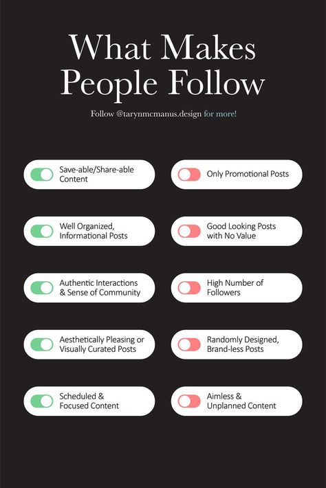 A list of what makes people follow you on social media. A Guide for building a strong and engaged social media following. Quality content, well organized posts, authentic interactions, good looking posts, and consistent content are the keys to being successful on social media. This is also a guide of what not to do when building an audience on social media platforms. #socialmediatips #howtobuildafollowing #howtobuildanaudience #socialmediamarketing Increasing Social Media Engagement, Build Instagram Following, How To Build Instagram Content, How To Social Media, Build Social Media Presence, How To Grow Your Social Media Following, Grow Social Media Following, How To Grow Social Media, How To Gain Followers On Tiktok