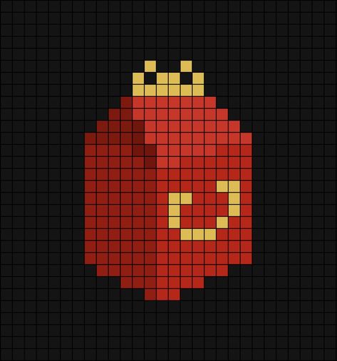 A pixel art template of the plain red and yellow McDonald's happy meal box (classic). Mcdonalds Cross Stitch, Alpha Patterns Perler Beads, Mcdonalds Pixel Art, Food Pixel Art, Classic Meals, Happy Meal Box, Melt Beads Patterns, Melt Beads, Easy Christmas Tree