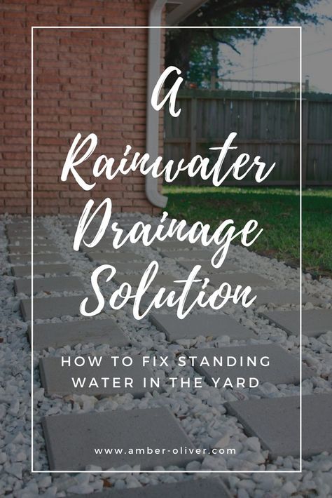 Save yourself foundation and water damage problems by adding a catch basin and drain pipe to divert rainwater drainage away from your home. An easy DIY rainwater drainage solution. Home Drainage Solutions, Rainwater Garden, Downspout Drainage, Yard Drain, Gutter Drainage, Catch Basin, Rainwater Drainage, Landscape Drainage, Backyard Drainage