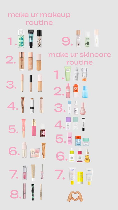 Back To School Makeup, Preppy Makeup, Sephora Skin Care, Makeup Board, Makeup Help, Simple Skincare Routine, Perfect Skin Care Routine, Pretty Skin Care, Makeup Must Haves