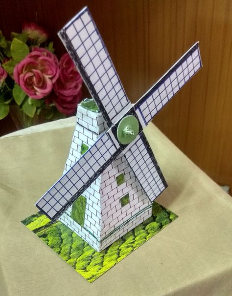 Windmills Diy, Windmill Diy, Science Exhibition, Exhibition Models, Wind Mill, Art 2023, Pixel Art Background, Water Mill, Putz Houses