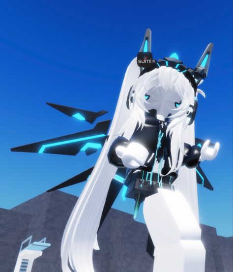 please give credits if you decide to use this fit as your own, thanks!<3 Roblox R15 Avatars Girl, Roblox Cyberpunk Outfits, Cyberpunk Roblox Avatar, Cuber Punk, Cyberpunk Outfit, Sci Fi Girl, Up Theme, Female Avatar, Avatar Ideas