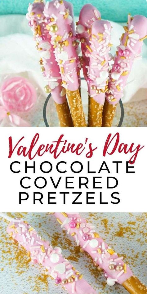 Valentine Pretzel Rods, Valentine's Day Pretzels, Valentine Chocolate Pretzels, Chocolate Pretzels Valentines, Chocolate Dipped Pretzels Valentines, Chocolate Covered Pretzels Recipe, Dipped Pretzel Rods, Chocolate Covered Pretzel Rods, Candy Easter Basket