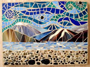 Eclectic Cottage Decor, Landscape Mosaic, Mosaic Garden Art, Mosaic Art Projects, Mosaic Stained, Mosaic Madness, Mosaic Murals, Mirror Mosaic, Mosaic Garden