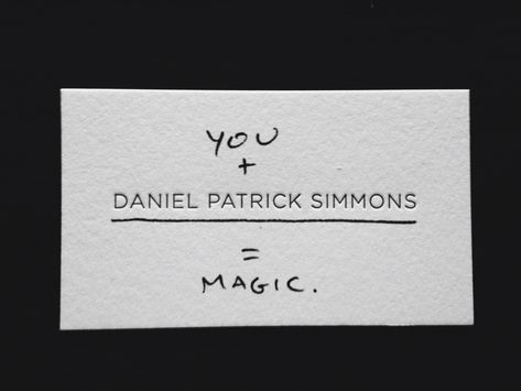 16 Striking Business Card Trends of 2024 (+ 50 Examples) | Looka Handwritten Business Cards, Business Cards Aesthetic, Handwritten Cards, Clever Business Cards, Unique Business Cards Design, Daniel Patrick, Business Cards Layout, Graphic Design Business Card, Name Card Design