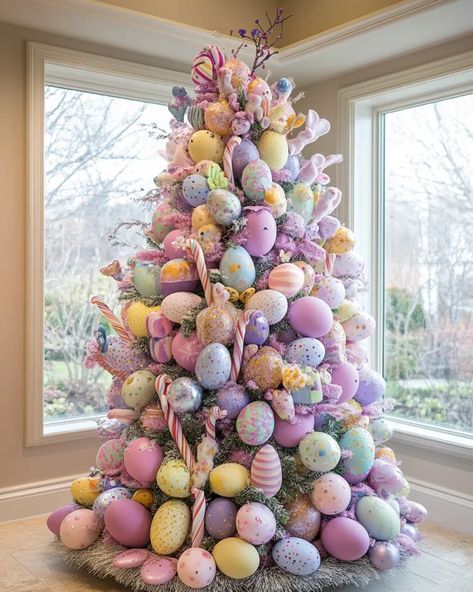 Edit Post “Christmas Tree Decor 2024: Must-Have Trends You’ll Love This Season” ‹ Clever Home Living — WordPress Spring Tree Ideas, Easter Trees Ideas, Spring Christmas Tree Ideas, Easter Christmas Tree Ideas, Easter Living Room Decor, Spring Christmas Tree, Easter Christmas Tree, Easter Egg Tree Diy, Easter Tree Ideas