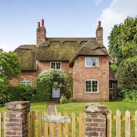 Net zero thatched cottage for sale English Countryside Cottage, Cottage In The Forest, Calm Life, Forest Village, British Cottage, Small Castles, Forest Cottage, Countryside Cottage, Cottage Painting