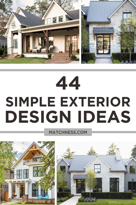 When it comes to exterior design, it is just a few people who really take concern about it. Whereas without you realize it, your exterior design can be a focal point since it will be people’s first impression of your occupancy. #exteriordesign #simpleexteriordesignideas Exterior House Accent Ideas, Front Exterior House Design, Stucco And Siding Exterior Combination, Modernize Exterior Of Home, Exterior House Paint Colors 2024, 2024 House Exterior, 2024 Home Exterior Trends, New Home Exterior Ideas, Home Styles Exterior Types