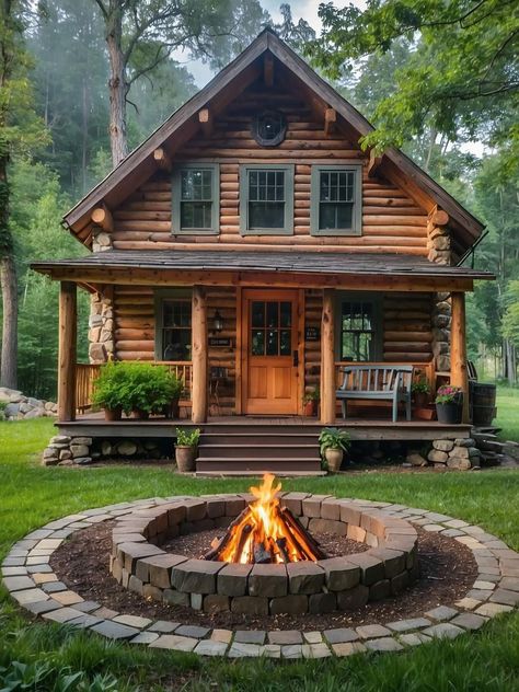 For those who enjoy getting out in nature but prefer the comfort of a bed over a tent, this subreddit is for you. It has 763K members and they are on a mission to put together an archive of as many awesome cabins as they can. Red Roof Cabin, Cedar Log Cabin, Cabin Colors Exterior, Log Cabin Aesthetic, Log Cottage, Cute Cabin, Modern A Frame Cabin, Tiny Log Cabins, Simple Cabin