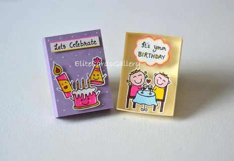 Matchbox Cards, Card Mailbox, Couples Doodles, Matchbox Crafts, Match Boxes, Husband Birthday Card, Diy Gift Card, Matchbox Art, Doodles Drawings