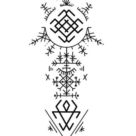 Traditional Tattoo Symbols, Polish Symbols, Slavic Symbols, Croatian Tattoo, Viking Compass Tattoo, Patterns Tattoo, Slavic Tattoo, Norse Tattoos, Clothing Symbols