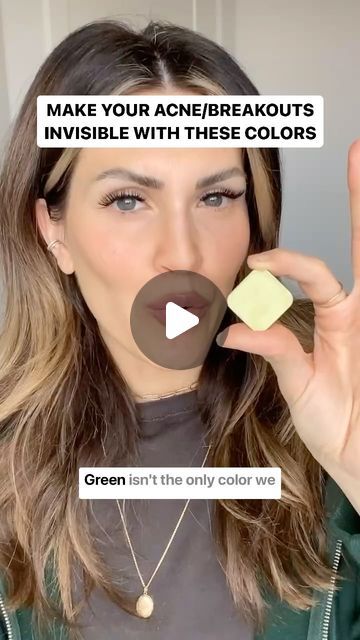 Paige | Under Eye Specialist | 30+ Makeup & Skincare Tips on Instagram: "👉🏻What to use to make your acne invisible 👇🏻

Traditional color correctors for acne are usually green and always require a foundation over top to neutralize the color. 

👏🏻Demi correctors (what I’m using here) is a true color science corrector that doesn’t require foundation, and will literally make your blemishes disappear without a trace of makeup. (As long as you’re using the right color in the right places). 

🙌🏻It’s saturated color but less opacity which is how you can kiss those blemishes goodbye without a FOUNDATION MOUND on top of the skin. 

👉🏻Demi can be used at the end of a foundation routine to any excess color coming through your foundation, but for best results use on its own in place of founda Acne Foundation, Green Concealer, Eye Specialist, Color Science, Foundation Routine, Without A Trace, Acne Breakout, Face Acne, What To Use