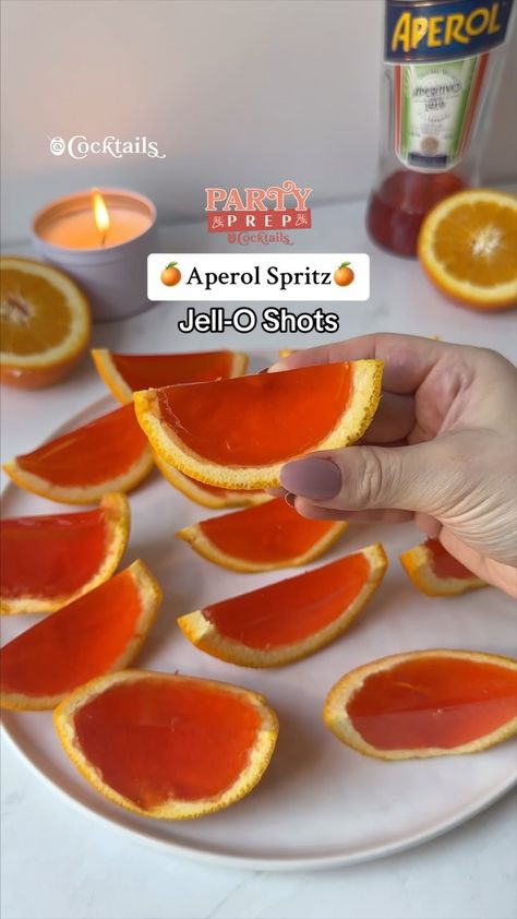 Cocktails (21+ to follow) | Celebrate the summer months ahead with these irresistible boozy treats! 🍊These Aperol Spritz Jell-O Shots are a fun remix on the iconic… | Instagram Aperol Jello Shots, Spritz Party Decor, Aperol Spritz Table Decor, Aperol Birthday Party, Summer Spritz Party, Aperol Bachelorette Party, Aperol Spritz Jello Shots, Aperol Spritz Party Favor, Aperol Spritz Hen Party