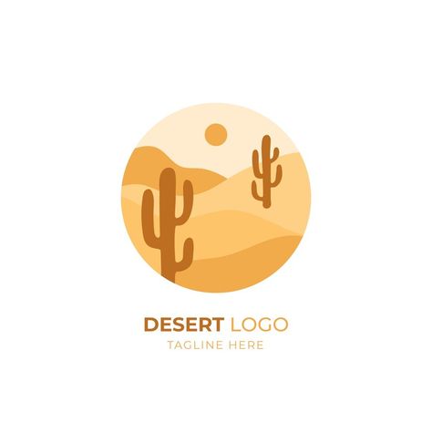 Desert Logo Design Ideas, Desert Selfie, Desert Logo Design, Desert Logo, Desert Inspo, Desert Crafts, Hacker Logo, Chinese Cafe, Oasis Logo