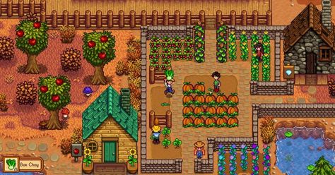 A Major ‘Stardew Valley’ Update Is Coming in March Fall Crops, Stardew Valley Layout, Map Layout, Farm Games, Farming Simulator, Terraria, New Farm, Nintendo Switch Games, Main Game