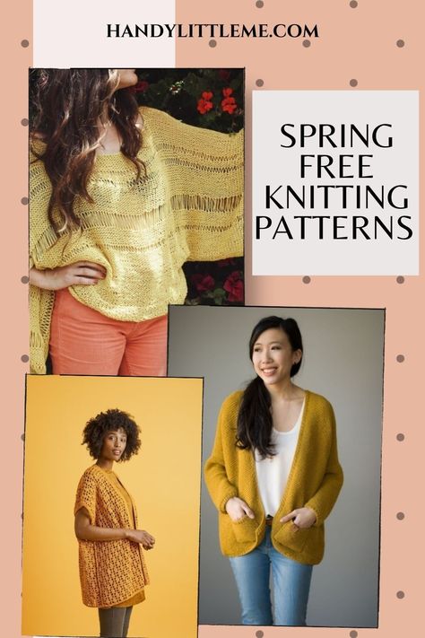 Spring Free Knitting Patterns. Take a look through these free knitting patterns form Lion Brand Yarns and see what you can cast on next! #knitting #womensknits #springknits #lionbrandpatterns #freepatterns Lion Brand Patterns, Ladies Knitting Patterns, Knitting Stitches Tutorial, Pattern Weights, Spring Knits, Free Knitting Patterns, Lion Brand Yarn, Lion Brand, Knitted Shawls