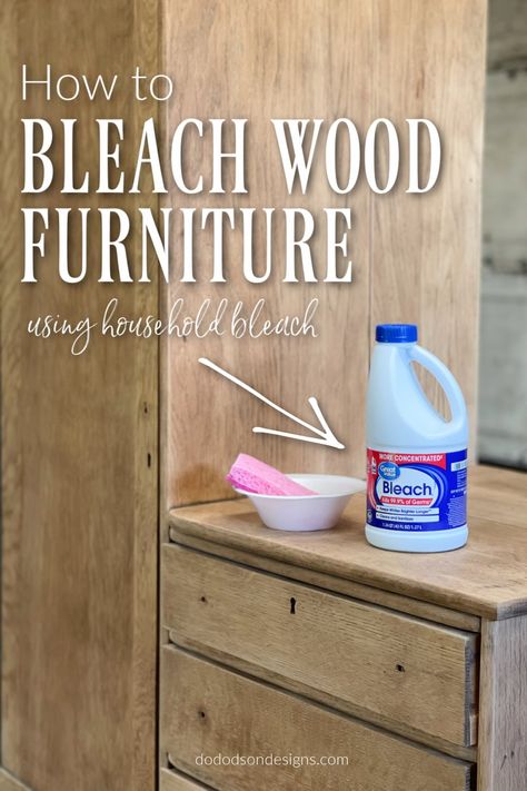 The Cheapest Way To Bleach Wood Furniture Bleach Wood Furniture, Bleach Wood, Raw Wood Furniture, Stripping Furniture, Bleached Wood, Free Woodworking Plans, Diy Furniture Renovation, Furniture Rehab, Wood Furniture Diy